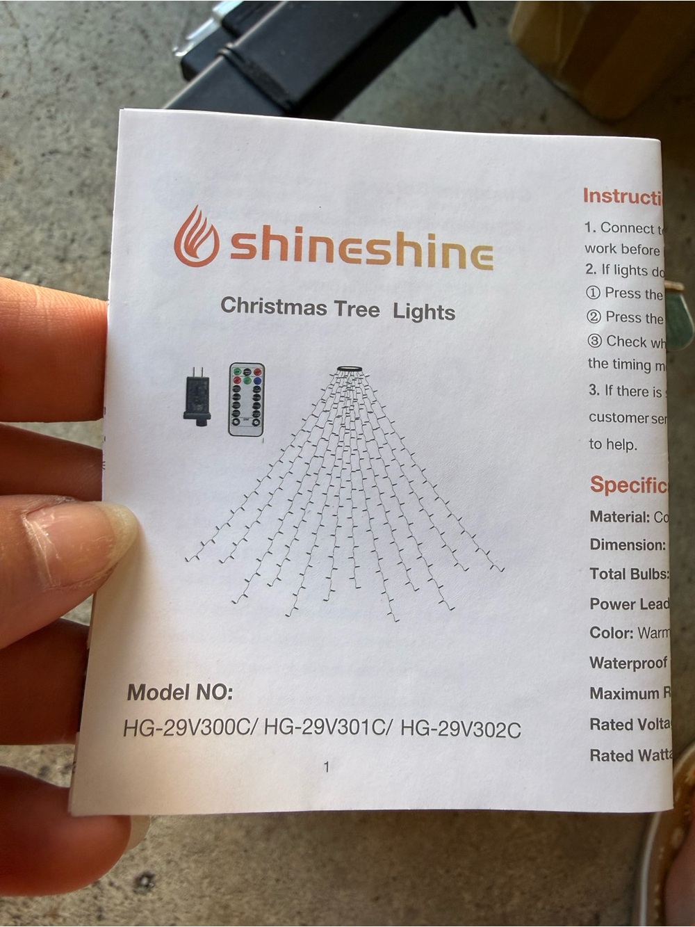 Warm White Christmas Tree String Lights
